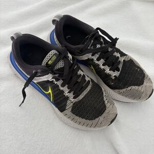 Nike React infinity Run Flyknit‎ shoes Cushioned Black Yellow Blue 7.5